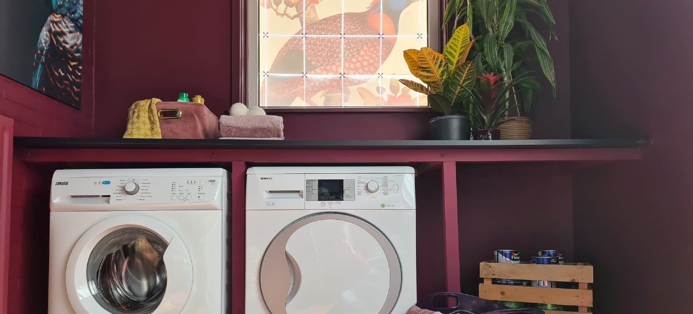Kleurrijke bijkeuken met Flexa Easycare