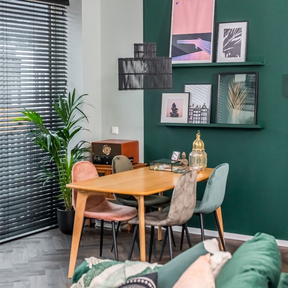 Stap voor stap kleur in de woonkamer