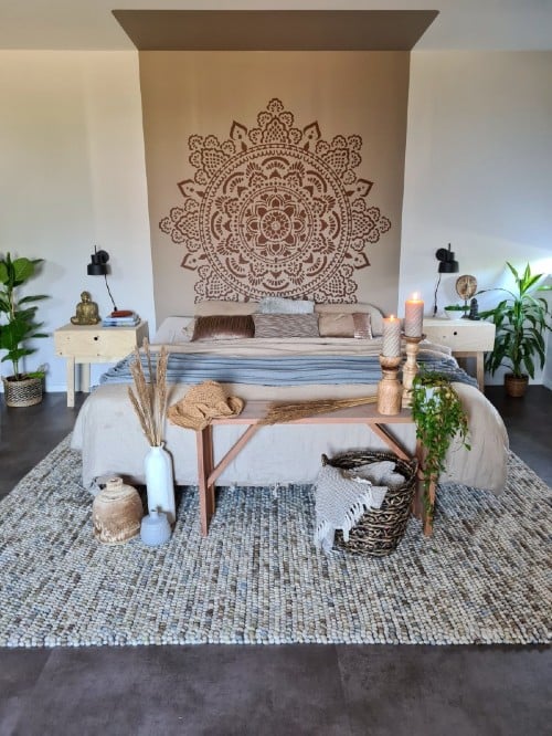 Slaapkamerinspiratie met kleurvlakken