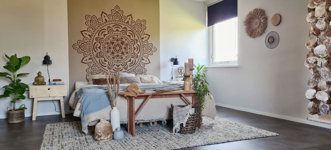 Kleurvriendje Mindy slaapkamer inspiratie kleurvlakken header