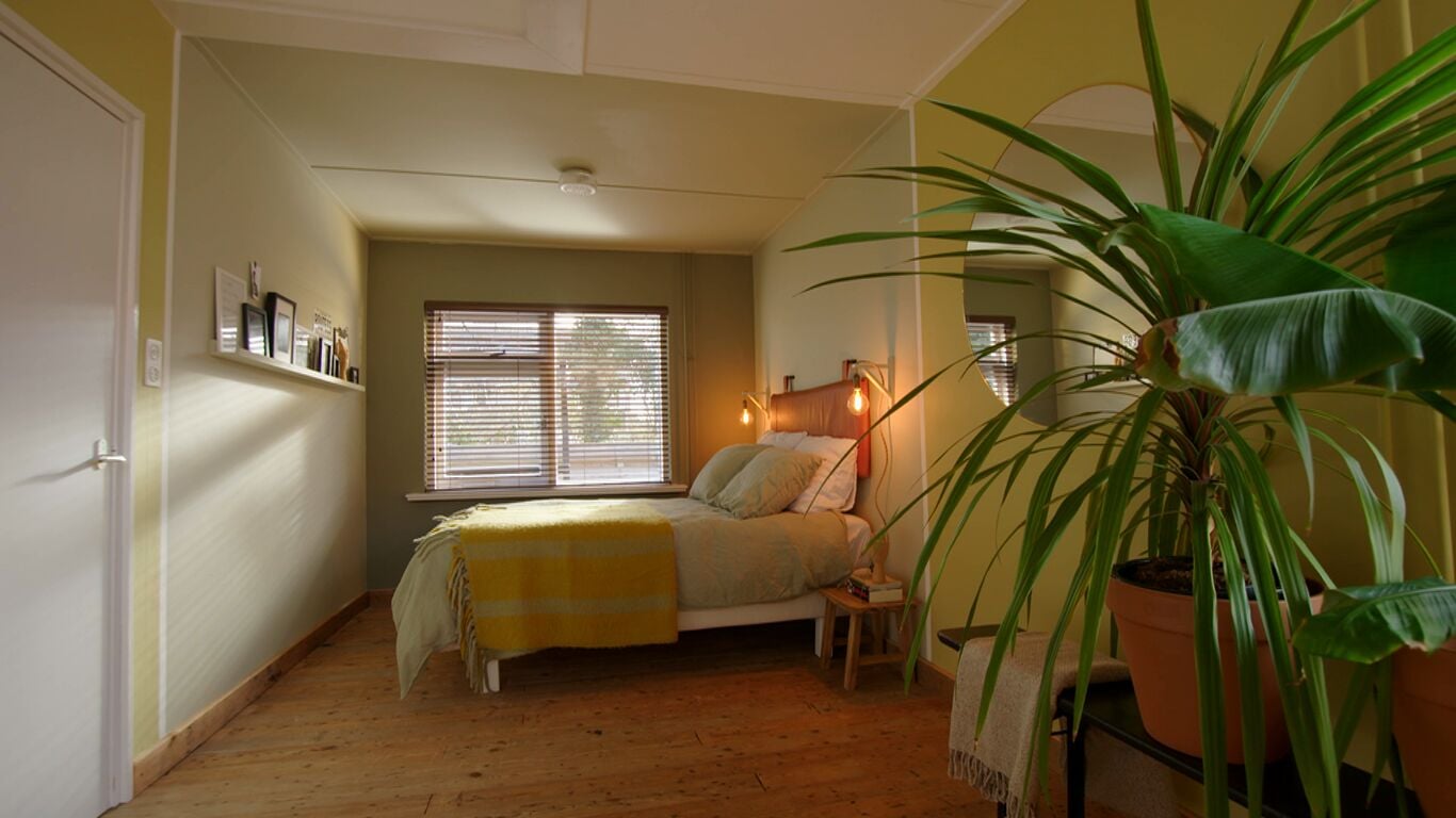 Naomi ervaart de kleuren Green Tea, Camouflage Green en Cornflower Field als rustgevend